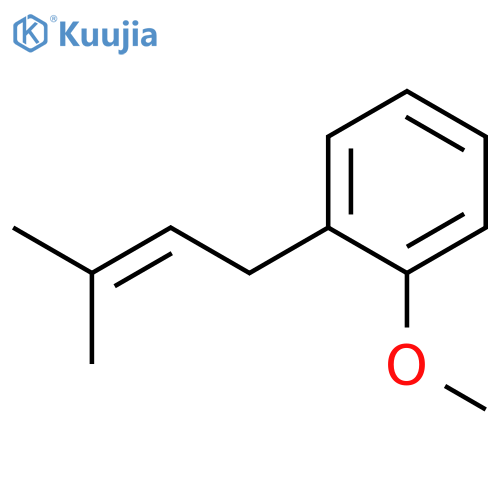 1-methoxy-2-(3-methylbut-2-en-1-yl)benzene structure