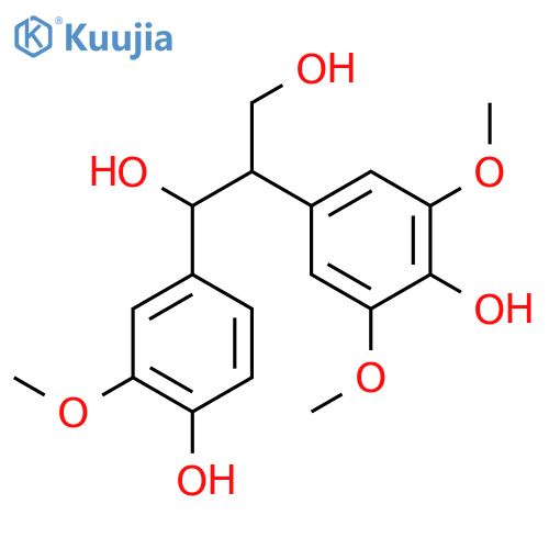 1-(4-Hydroxy-3-methoxyphenyl)-2-(4-hydroxy-3,5-dimethoxy-phenyl)-propan-1,3-diol structure