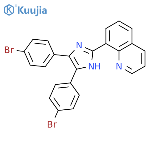 Quinoline, 8-[4,5-bis(4-bromophenyl)-1H-imidazol-2-yl]- structure
