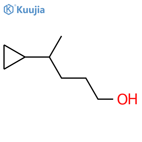 4-cyclopropylpentan-1-ol structure