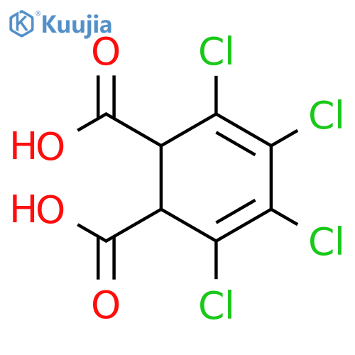 3,5-Cyclohexadiene-1,2-dicarboxylic acid, 3,4,5,6-tetrachloro- structure