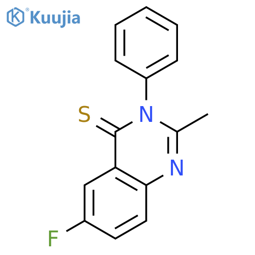 4(3H)-Quinazolinethione, 6-fluoro-2-methyl-3-phenyl- structure