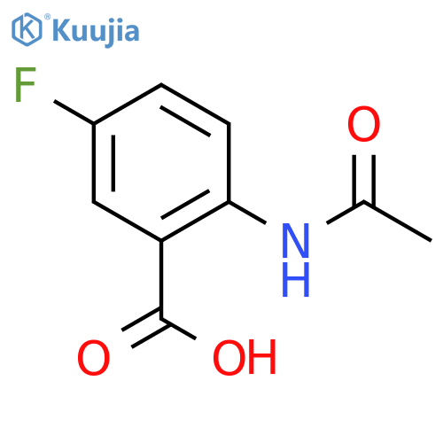 2-Acetamido-5-fluorobenzoic acid structure