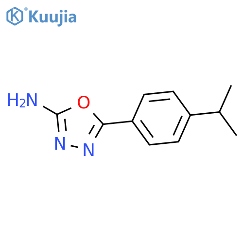 5-(4-Isopropylphenyl)-1,3,4-oxadiazol-2-amine structure