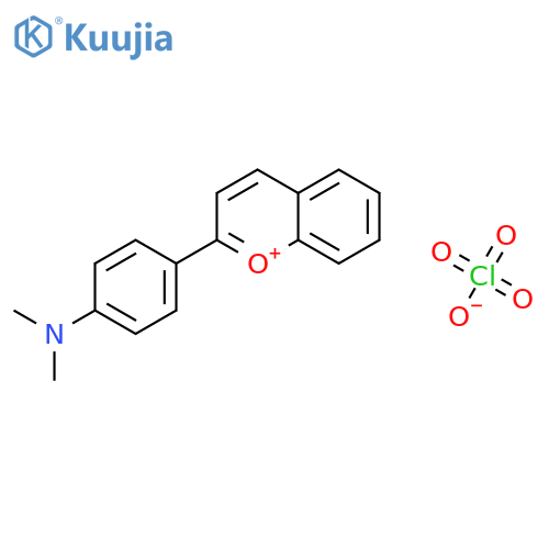 1-BENZOPYRYLIUM, 2-[4-(DIMETHYLAMINO)PHENYL]-, PERCHLORATE structure