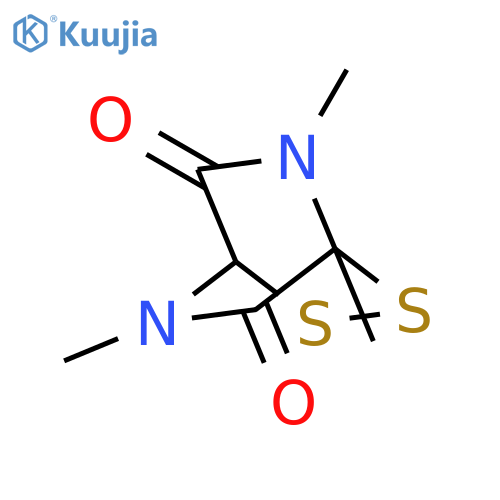 2,3-DITHIA-5,7-DIAZABICYCLO[2.2.2]OCTANE-6,8-DIONE, 1,5,7-TRIMETHYL- structure
