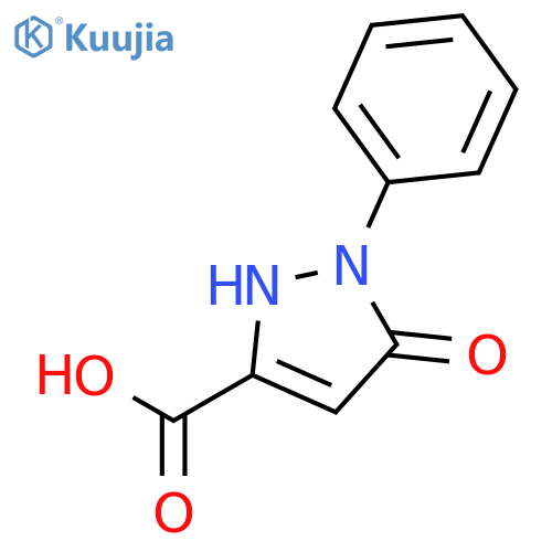5-Oxo-1-phenyl-2,5-dihydro-1H-pyrazole-3-carboxylic acid structure