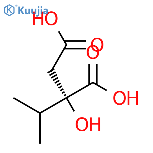 (S)-2-hydroxy-2-(isopropyl)succinic acid structure