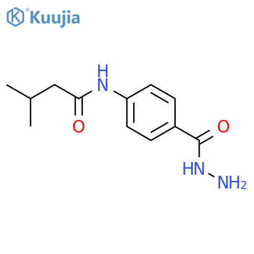n-4-(Hydrazinocarbonyl)phenyl-3-methylbutanamide structure