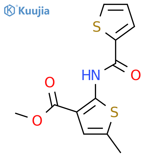 methyl 5-methyl-2-[(2-thienylcarbonyl)amino]-3-thiophenecarboxylate structure