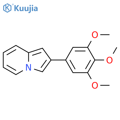 2-(3,4,5-trimethoxyphenyl)indolizine structure