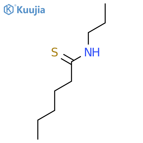Hexanethioamide, N-propyl- structure