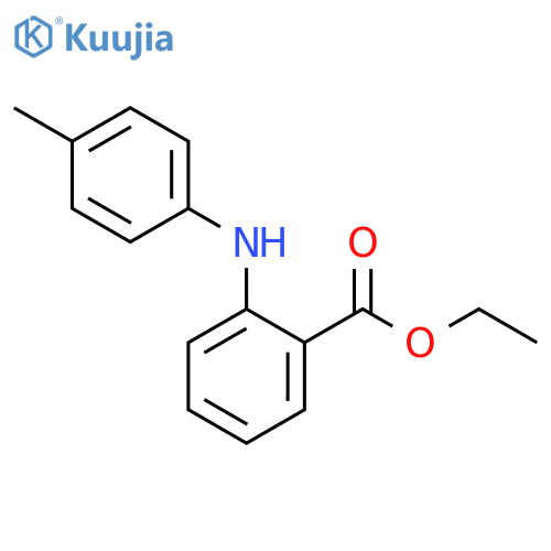 ethyl 2-(4-methylphenyl)aminobenzoate structure