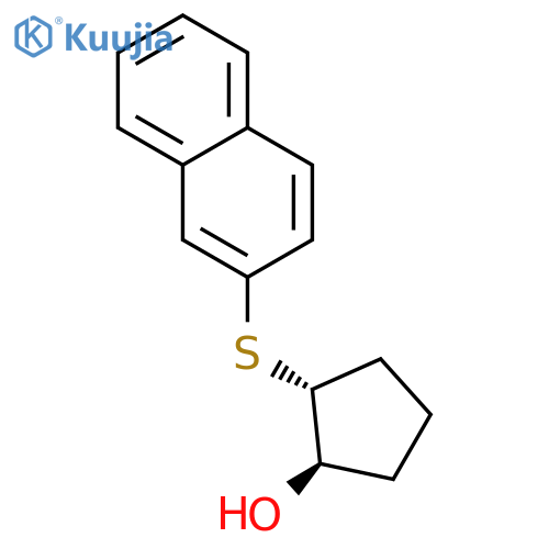 Cyclopentanol, 2-(2-naphthalenylthio)-, (1R,2R)-rel- structure