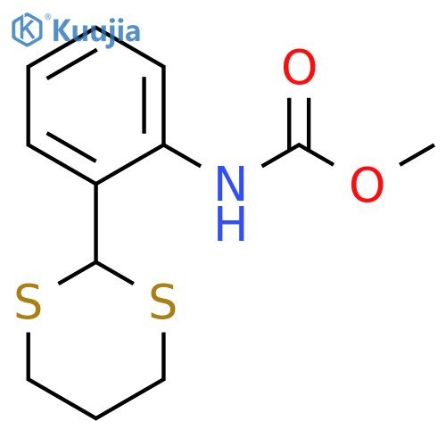 Carbamic acid, [2-(1,3-dithian-2-yl)phenyl]-, methyl ester structure