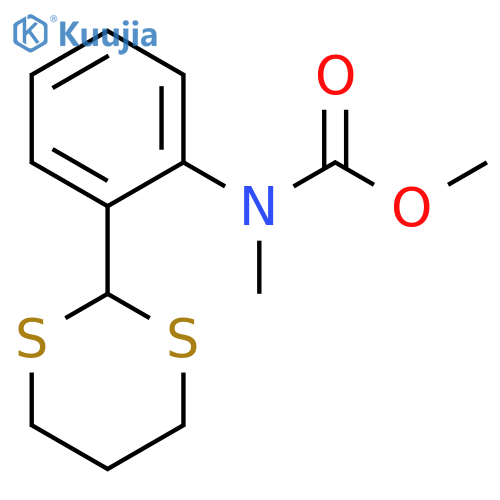 Carbamic acid, [2-(1,3-dithian-2-yl)phenyl]methyl-, methyl ester structure