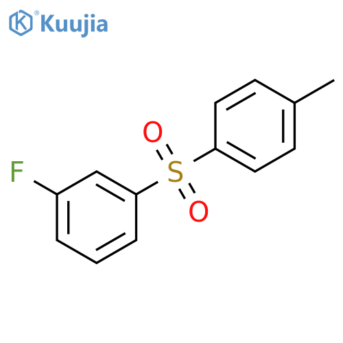 Benzene, 1-fluoro-3-[(4-methylphenyl)sulfonyl]- structure