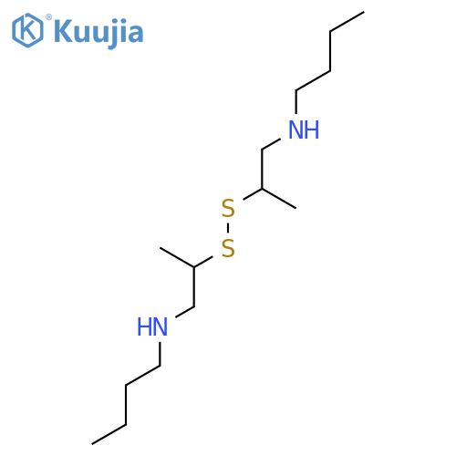 1-Butanamine, N,N'-[dithiobis(2-methyl-2,1-ethanediyl)]bis- structure