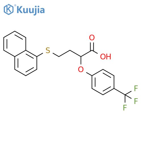 Butanoic acid, 4-(1-naphthalenylthio)-2-[4-(trifluoromethyl)phenoxy]- structure