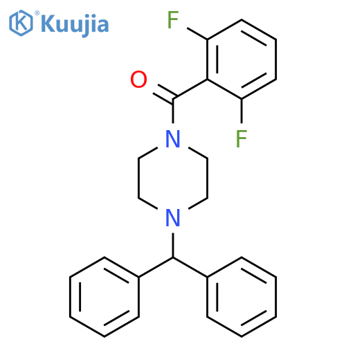 2,6-Difluorophenyl 4-(diphenylmethyl)piperazinyl ketone structure