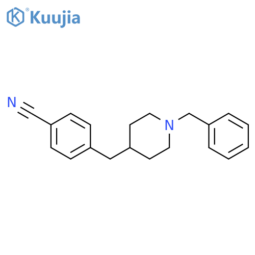 Benzonitrile, 4-[[1-(phenylmethyl)-4-piperidinyl]methyl]- structure