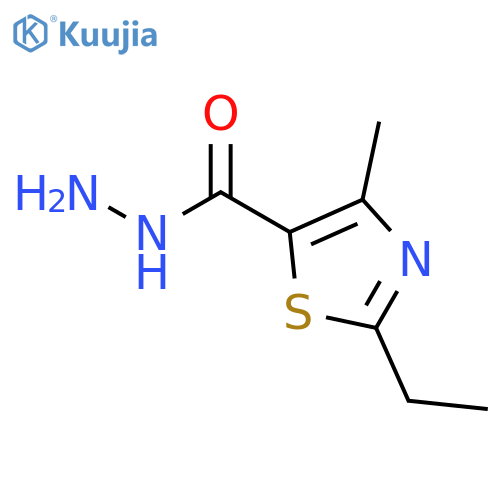 5-Thiazolecarboxylicacid, 2-ethyl-4-methyl-, hydrazide structure