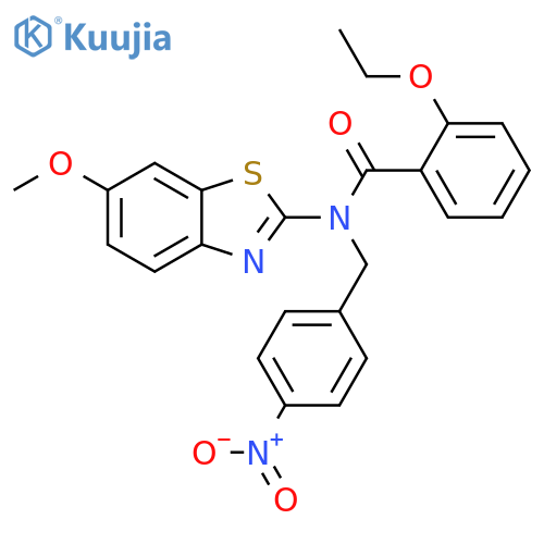 Benzamide,2-ethoxy-N-(6-methoxy-2-benzothiazolyl)-N-[(4-nitrophenyl)methyl]- structure