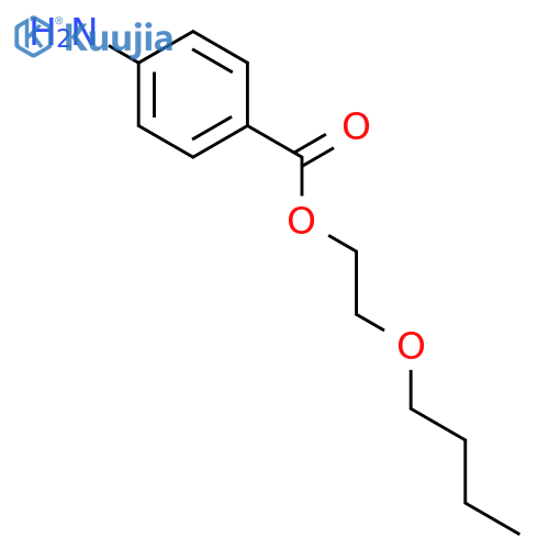 2-butoxyethyl 4-aminobenzoate structure