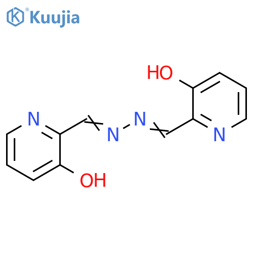2-Pyridinecarboxaldehyde, 3-hydroxy-,[(3-hydroxy-2-pyridinyl)methylene]hydrazone structure
