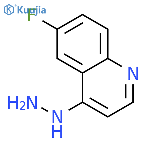 6-fluoro-4-hydrazinyl-Quinoline structure