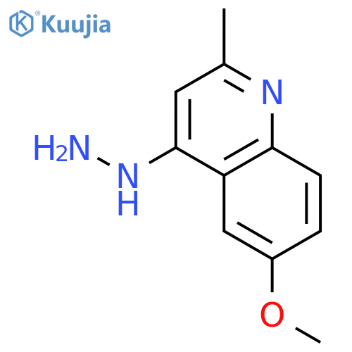 4-hydrazino-6-methoxy-2-methylquinoline structure