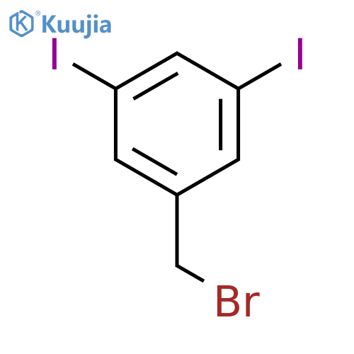 1-(bromomethyl)-3,5-diiodobenzene structure