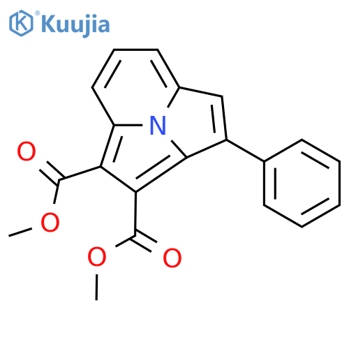 dimethyl 3-phenylpyrrolo[2,1,5-cd]indolizine-1,2-dicarboxylate structure