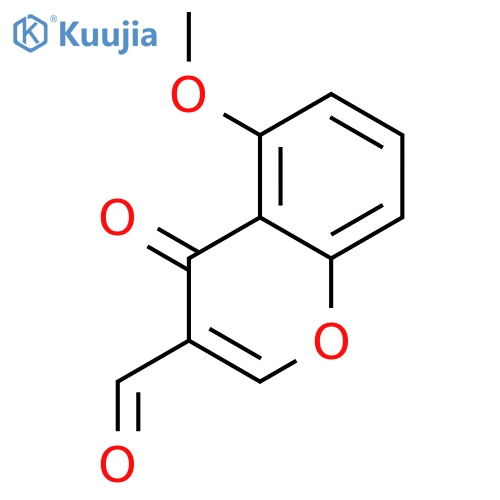 5-methoxy-4-oxo-4H-chromene-3-carbaldehyde structure