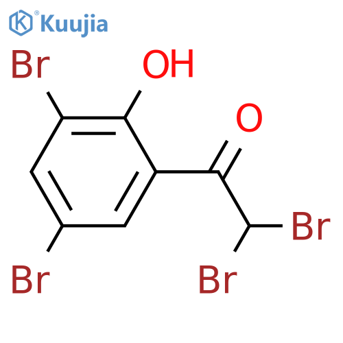 2,2-Dibromo-1-(3,5-dibromo-2-hydroxyphenyl)ethanone structure