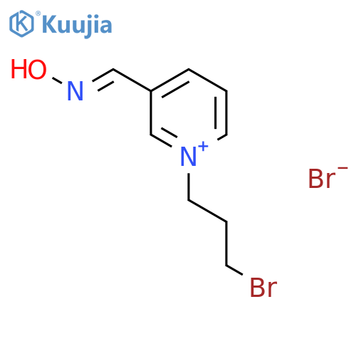 Pyridinium, 1-(3-bromopropyl)-3-[(hydroxyimino)methyl]-, bromide structure