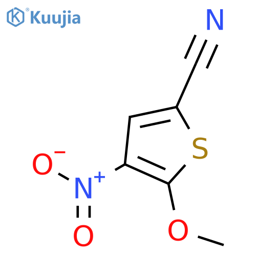 2-Thiophenecarbonitrile, 5-methoxy-4-nitro- structure