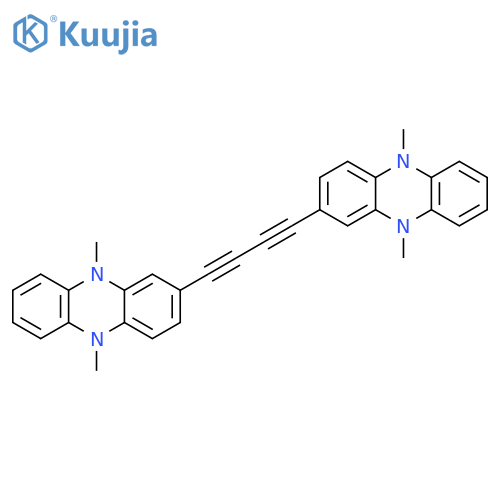 Phenazine, 2,2'-(1,3-butadiyne-1,4-diyl)bis[5,10-dihydro-5,10-dimethyl- structure