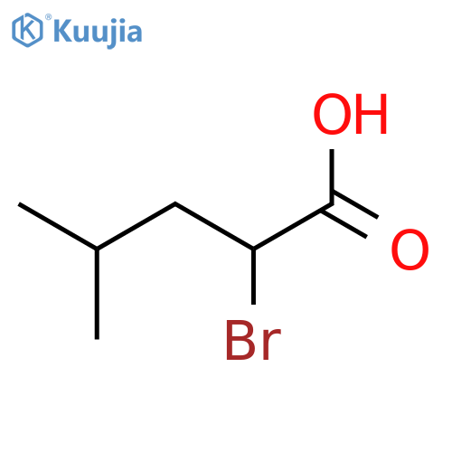 Pentanoic acid,2-bromo-4-methyl- structure