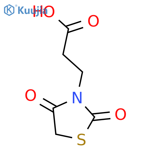 3-(2,4-Dioxo-thiazolidin-3-yl)-propionic acid structure