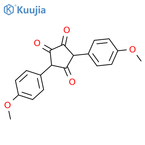1,2,4-Cyclopentanetrione, 3,5-bis(4-methoxyphenyl)- structure