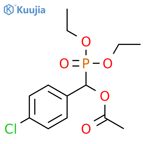 Phosphonic acid, [(acetyloxy)(4-chlorophenyl)methyl]-, diethyl ester structure