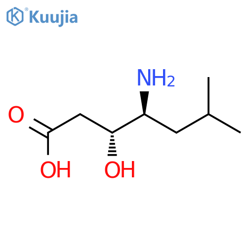 (3R,4S)-4-AMINO-3-HYDROXY-6-METHYLHEPTANOIC structure