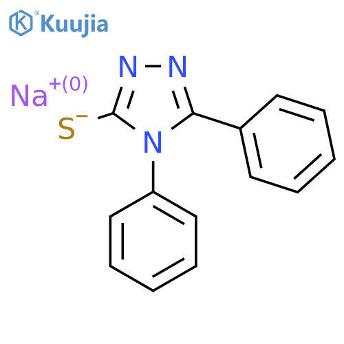 Sodium (diphenyl-4H-1,2,4-triazol-3-yl)sulfanide structure