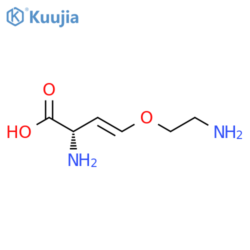 [S-(E)]-2-amino-4-(2-aminoethoxy)-3-butenoic acid structure