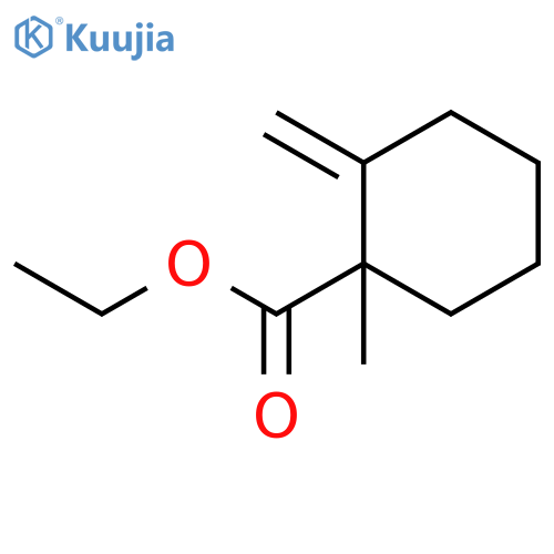 Cyclohexanecarboxylic acid, 1-methyl-2-methylene-, ethyl ester structure