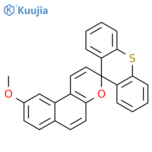 Spiro[3H-naphtho[2,1-b]pyran-3,9'-[9H]thioxanthene], 9-methoxy- structure
