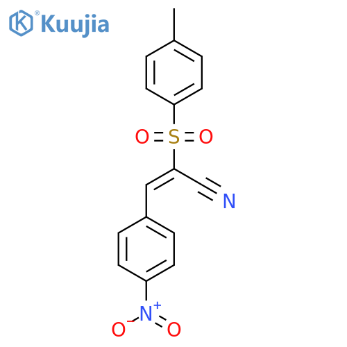 (E)-2-(4-Methylphenyl)sulfonyl-3-(4-nitrophenyl)prop-2-enenitrile structure