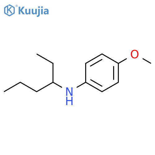Benzenamine, N-(1-ethylbutyl)-4-methoxy- structure