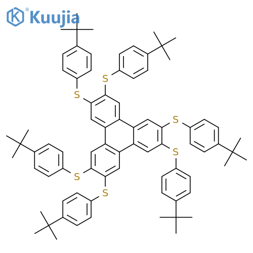 Triphenylene, 2,3,6,7,10,11-hexakis[[4-(1,1-dimethylethyl)phenyl]thio]- structure